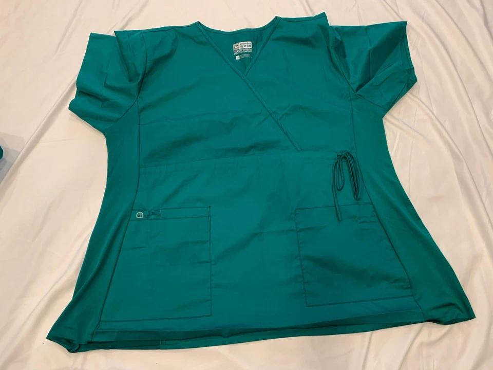Wonderwork Wonder Work Wink Scrub Top Pants Plus 3X Green Pockets Lot Bundle - Image 4 of 4