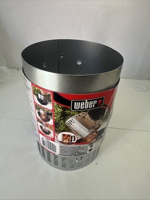 Weber Chimney Charcoal Fire Starter 7447 Rapidfire with Vents and Handle