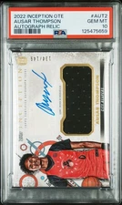 2023 TOPPS INCEPTION OVERTIME CARD OF AUSAR THOMPSON AUTO RELIC #`/149