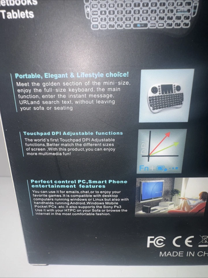 Bluetooth Mini Keyboard Backlit Touchpad PC/Mac/Android - Image 4 of 4