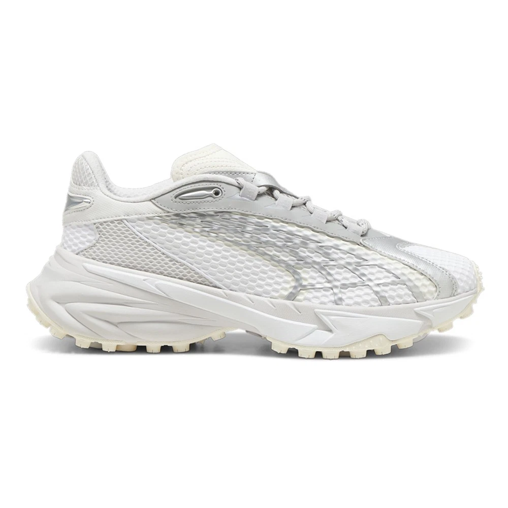 PUMA Spirex Speed Lace Up Uomo Grigio Argento Sneakers Scarpe Casual 39726301