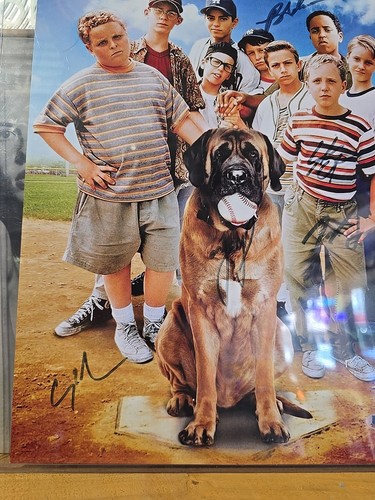 The Sandlot Movie Cast gerahmt handsigniert 12x18 Poster Beckett BAS signed - Bild 3 von 6