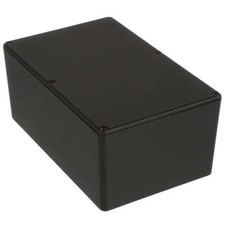 1PK HAMMOND MFG 1590EBK Enclosure,Box-Lid,Aluminum,Diecast,Black,7.402x4.72