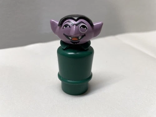 Vintage Fisher Price Little People Sesame Street The Count Dracula Figure