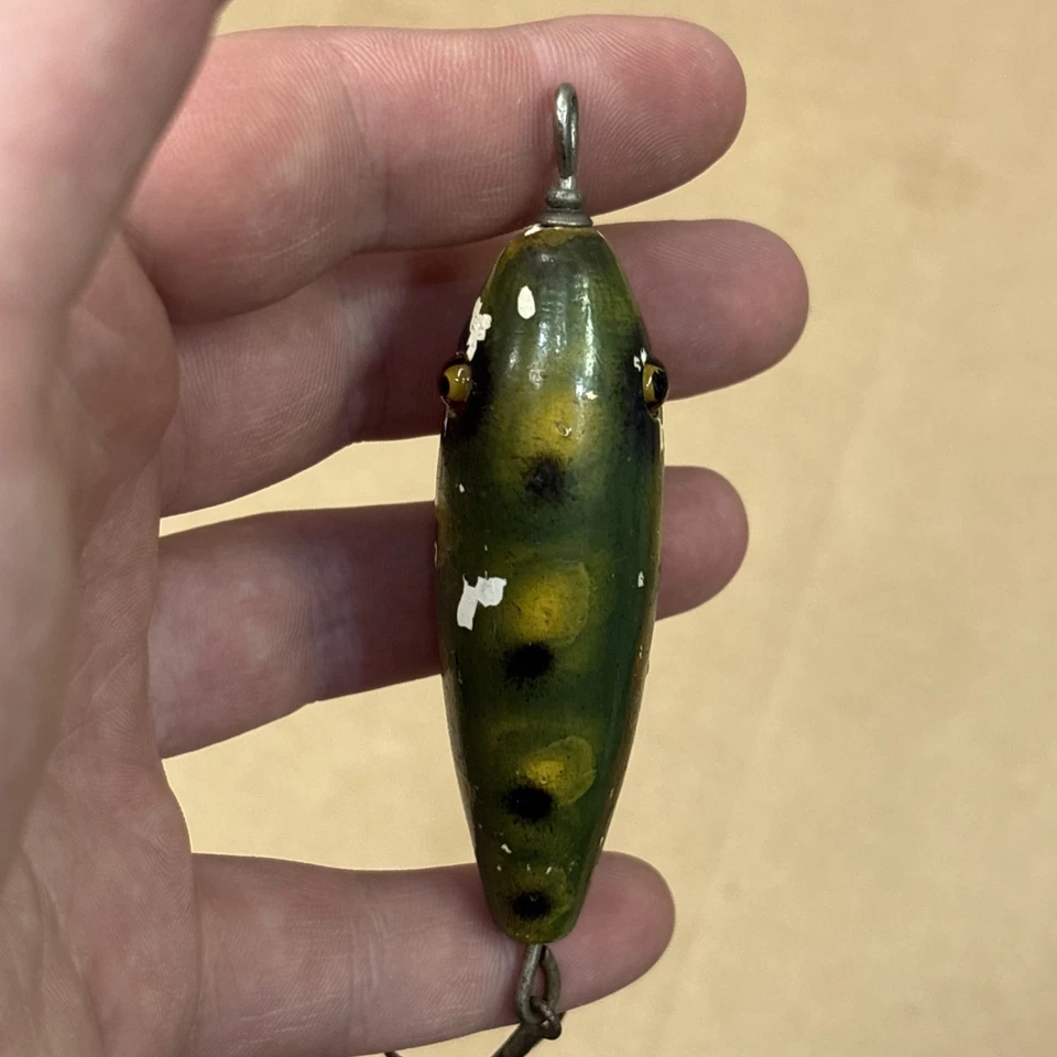 Señuelo de pesca de ojo de vidrio de quilla vintage Foto 4 de 4