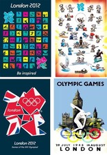 Vintage Olympic Games London 2012 Poster 91.5cm x 61cm Wenlock Be Inspired