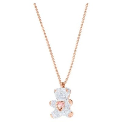 Swarovski Teddy Little Bear Necklace rhodium-plated