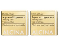 2x Alcina E Augen und Lippencreme pflegende K...