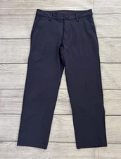 RHONE COMMUTER Mens 30x26 Slate Blue Classic Fit Performance Stretch Pants EXC