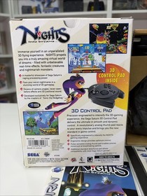 Nights Into Dreams (Sega Saturn) Big Box w/3D Control Pad Complete CIB Reg Card