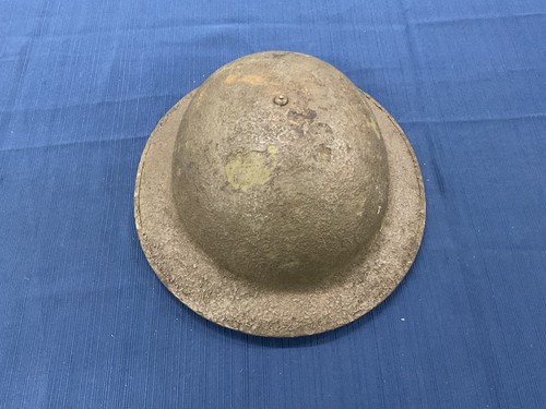 Early WW2 Era USGI Model 1917A1 Kelly Helmet WIth Liner And Chinstrap #6
