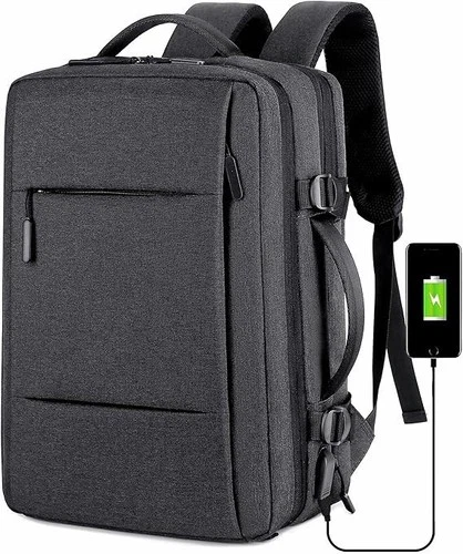 Backpack Hand Luggage 40x20x25cm PC Holder 13” USB Travel Work KM08S