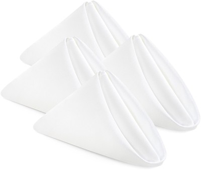 24 Pack, White] Cloth Napkins 20x20 Inches, 100% Polyester Dinner Napkins Hemmed