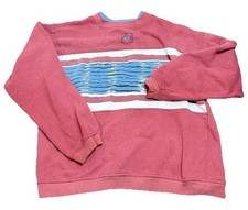 VINTAGE 1990s Express Pullover Sweatshirt Graphic Red Blue ZAP 