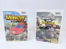 Monster Jam Urban Assault & Monster 4x4 World Assault (Nintendo Wii) WORKS