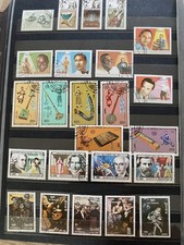 Lot 92 timbres Monde – Musique, compositeurs et instruments