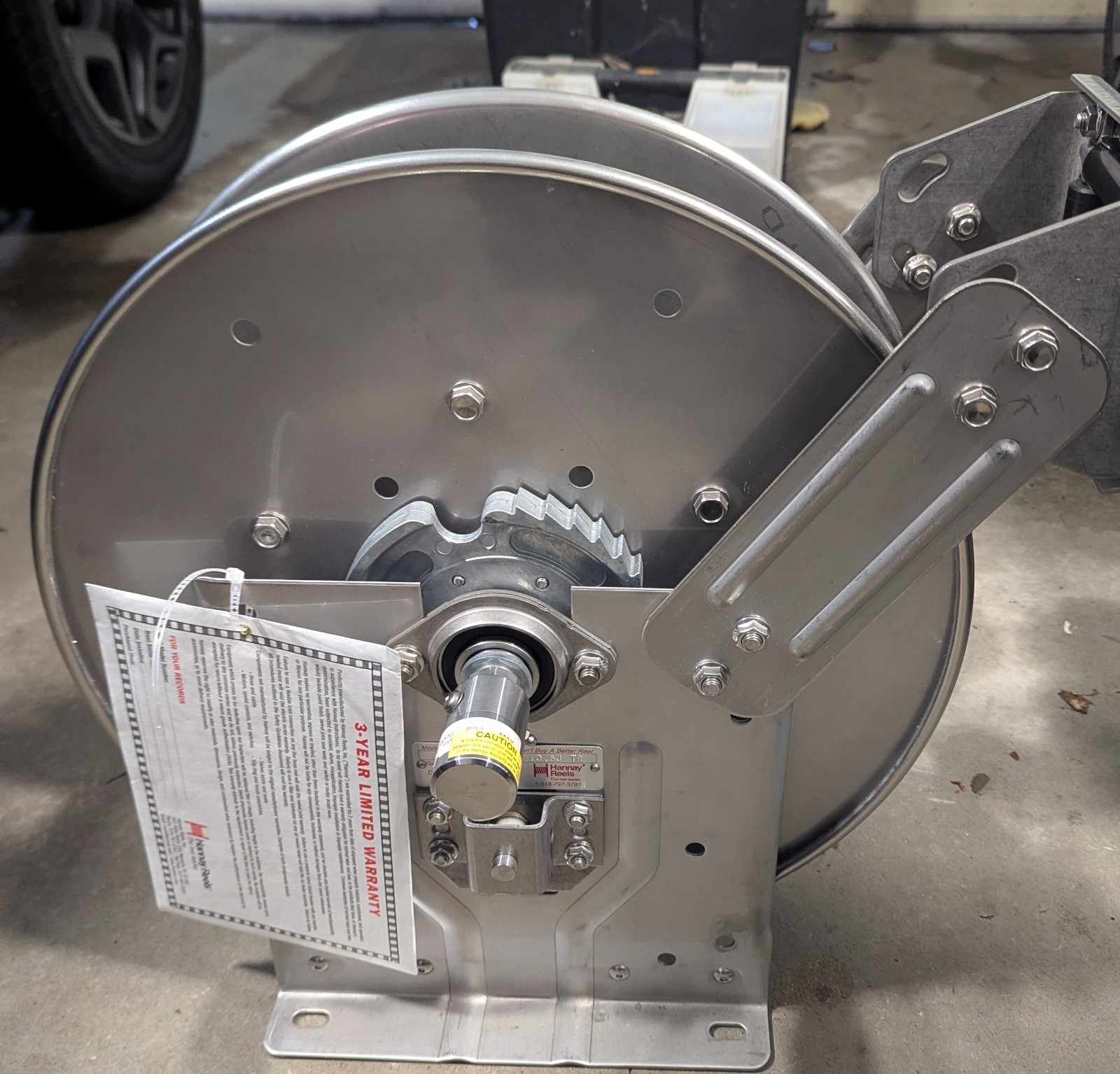 Hannay Hose reel SSN716-19-20-10.5J Stainless Steel spring r