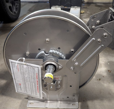 #ad #ad Hannay Hose reel SSN716 19 20 10.5J Stainless Steel spring return 1 2quot; 50#x27; cap $950.00