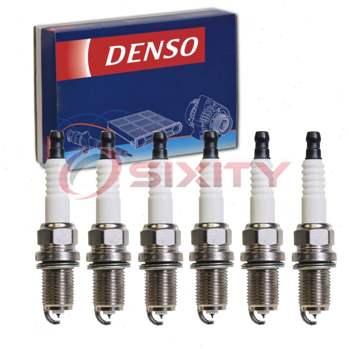 6 pc DENSO 5628 Spark Plugs for VK16PRZ11 3657 Ignition Wire Secondary lj