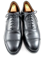 Allen Edmonds  "FIFTH AVENUE" Men's Cap-Toe Oxfords 10.5 D Black DAINITE (678N)