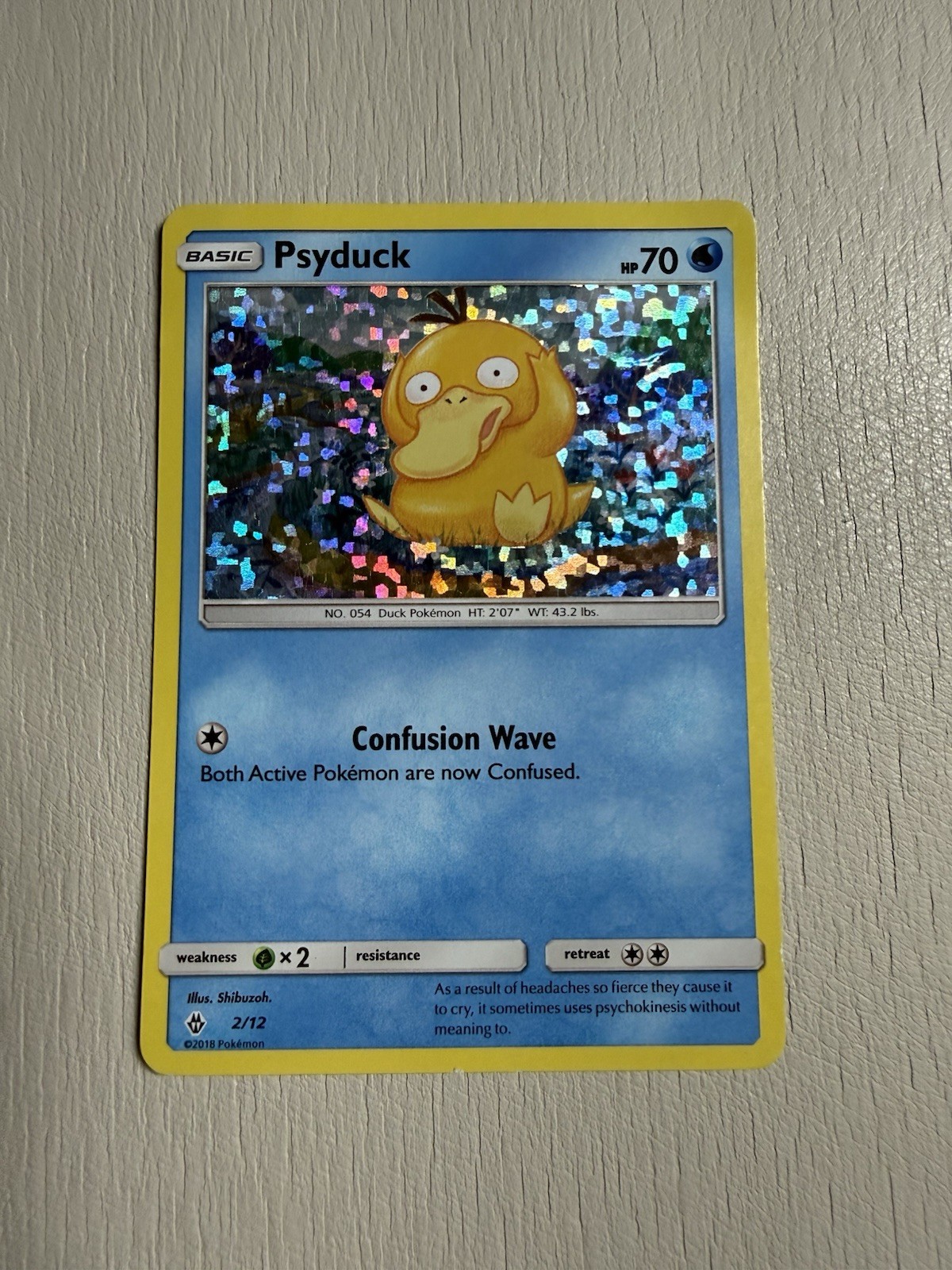 Psyduck 002/012 McDonald's 2018 Holo DMG