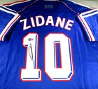 Zinedine Zidane / Autographed Team France World Cup Adidas Soccer Jersey / BAS