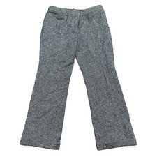 RARE Alexander McQueen Gray Designer Fleece Wool Zip Dress Pants Adult Size 42