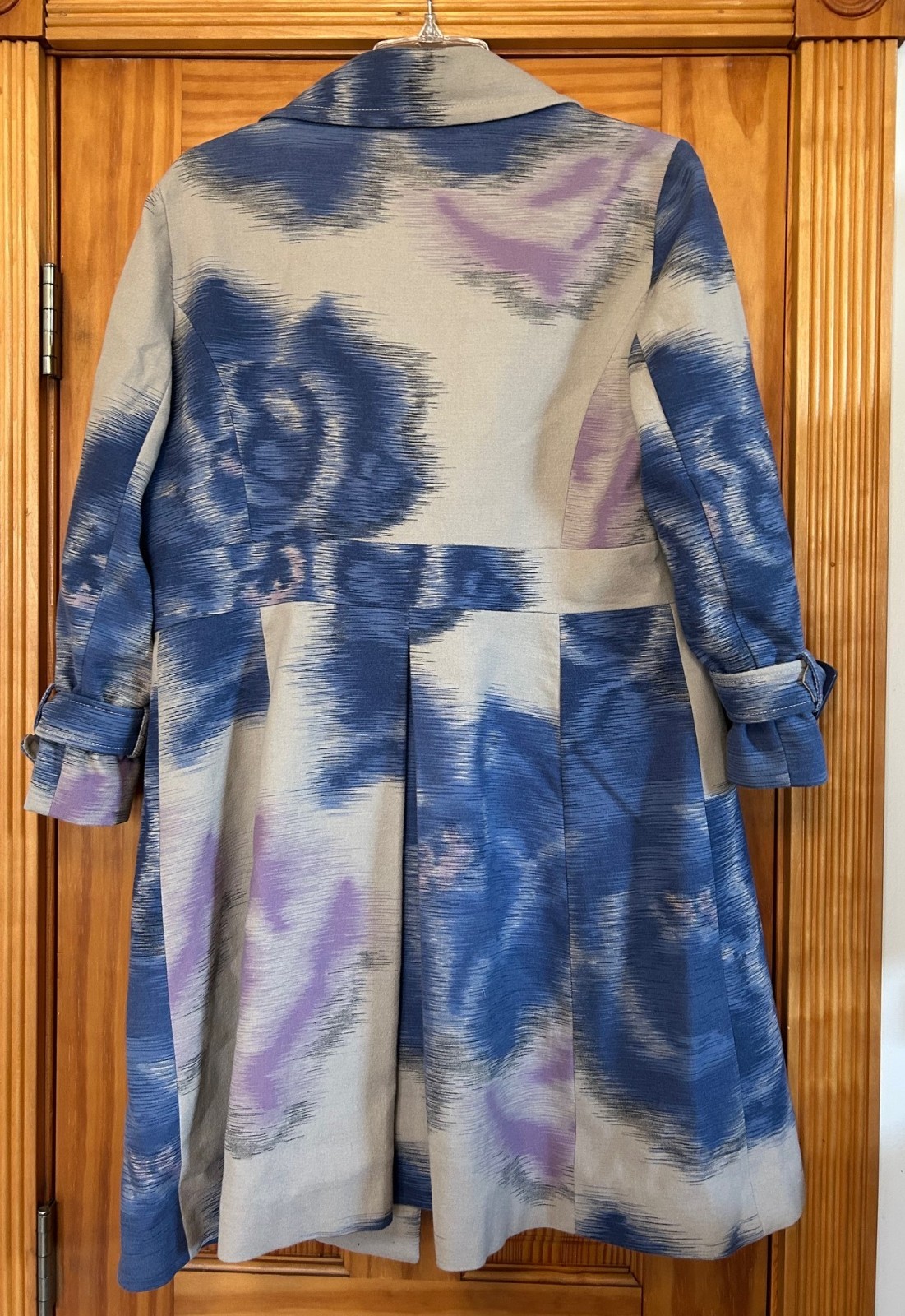 Elevenses Button Front Coat Jacket Clouds Blue La… - image 5