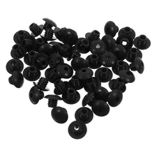 50 Pcs Pegboard Hook Lock Concealed Hanger Black Accessories Clips
