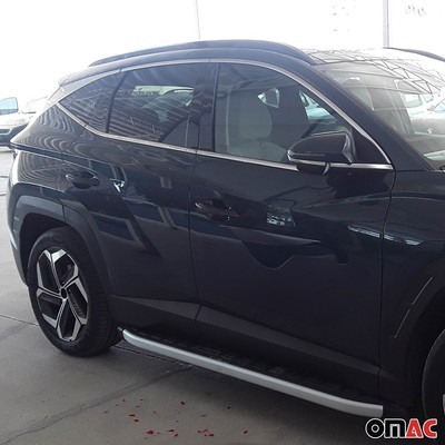 4 Stück Auto Edelstahl Einstiegsleisten Schutz für Hyundai Tucson NX4 2022 2021 2023 2024, Auto Außentürschwellenschutz Willkommenspedal Türschweller Schwelle Kratzschutz Aufkleber,A 4 Stück Auto Edelstahl Einstiegsleisten Schutz für Hyundai Tucson NX4 2022 2021 2023 2024, Auto Außentürschwellenschutz Willkommenspedal Türschweller Schwelle Kratzschutz Aufkleber,A