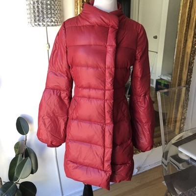 John Richmond Denim Line Women's Red Puffer Coat Jacket size 42