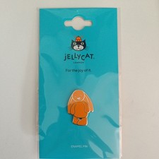 Authentic Jellycat Orange Bashful Amberley Bunny Rabbit Enamel Pin Badge