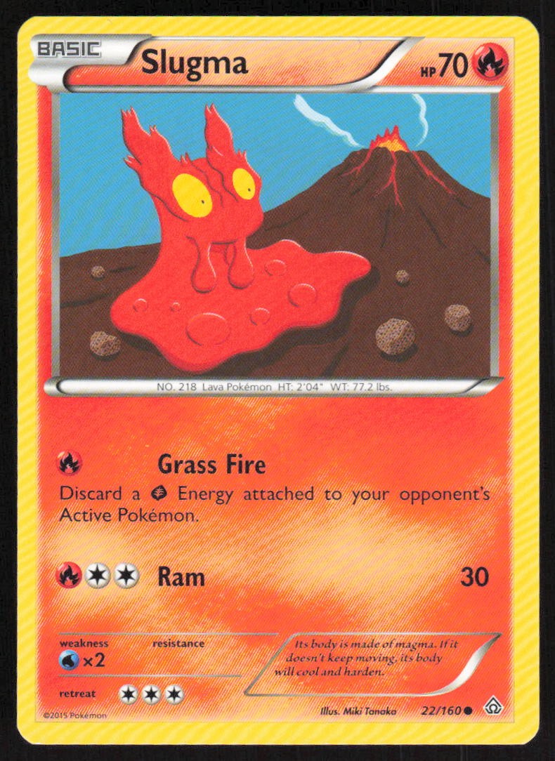 Slugma 22/160 LP XY - Primal Clash Pokemon Card