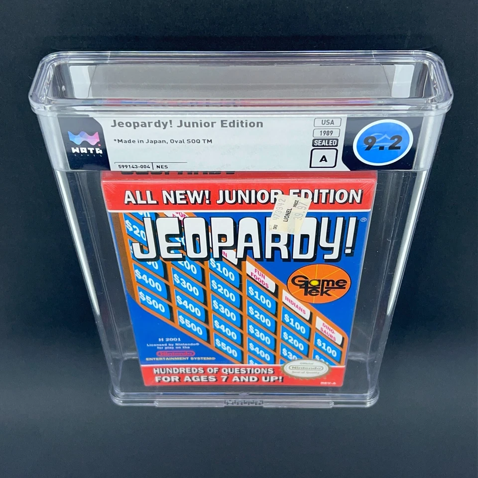 JEOPARDY! JUNIOR EDITION WATA Graded 9.2 A Sealed Nintendo NES Video Game - Image 3 of 4