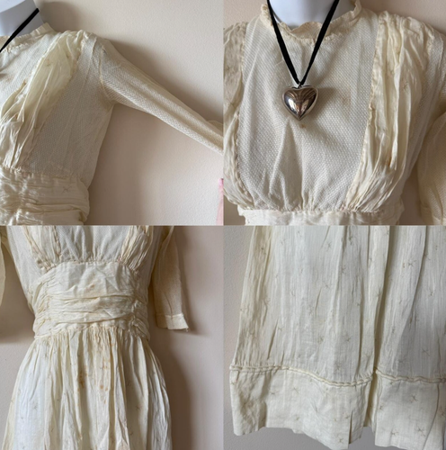Edwardian Floral Antique Dress - Picture 2 of 2