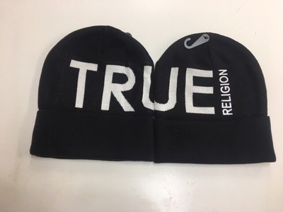 black true religion beanie