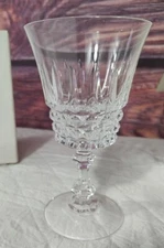 Vintage W.M Dalton 24% French Lead Crystal 2 Goblets Unit No 1 In Box