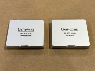 DP-OPT-TX150 DP-OPT-RX150 Lightware Fiber Optical DisplayPort Extender KVM