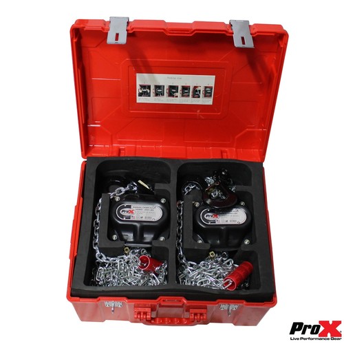 ProX XT-MCH1TX2-30FT Set of 2 1 ton Manual Chain Hoists w 30' Chains & Case ... - Picture 7 of 24