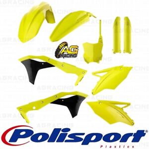 Polisport Complete Replica Plastic Kit Flo Yellow for Kawasaki KX250F 2017-2018