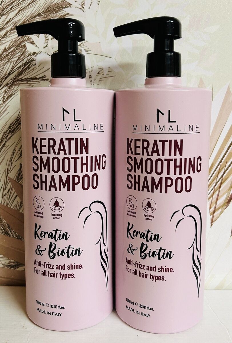 2-Pack Minimaline ~ Keratin Smoothing Shampoo with Biotin 2-Pack Minimaline ~ Keratin Smoothing Shampoo with Biotin