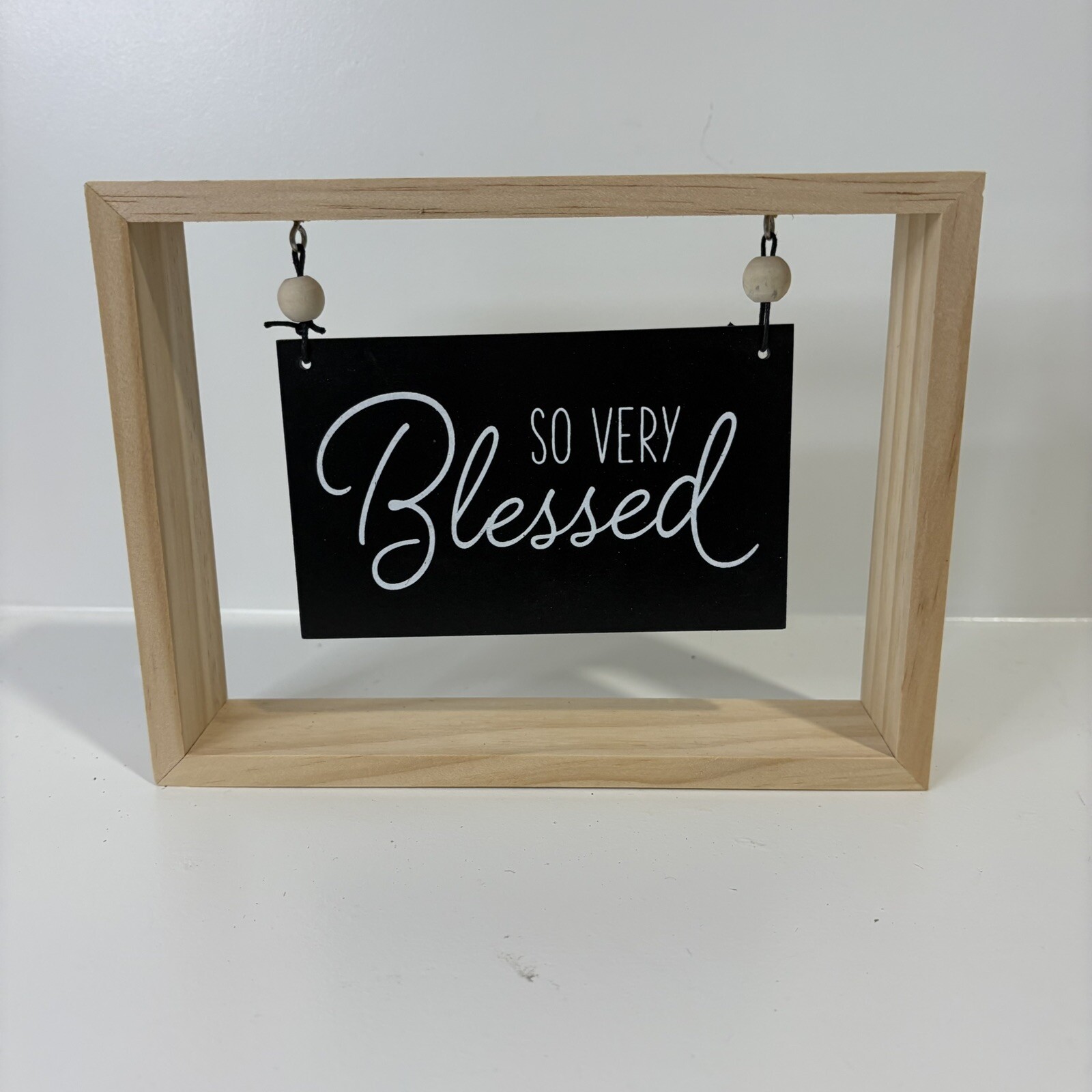 Do Very Blessed Wooden Hanging Wall Plaque