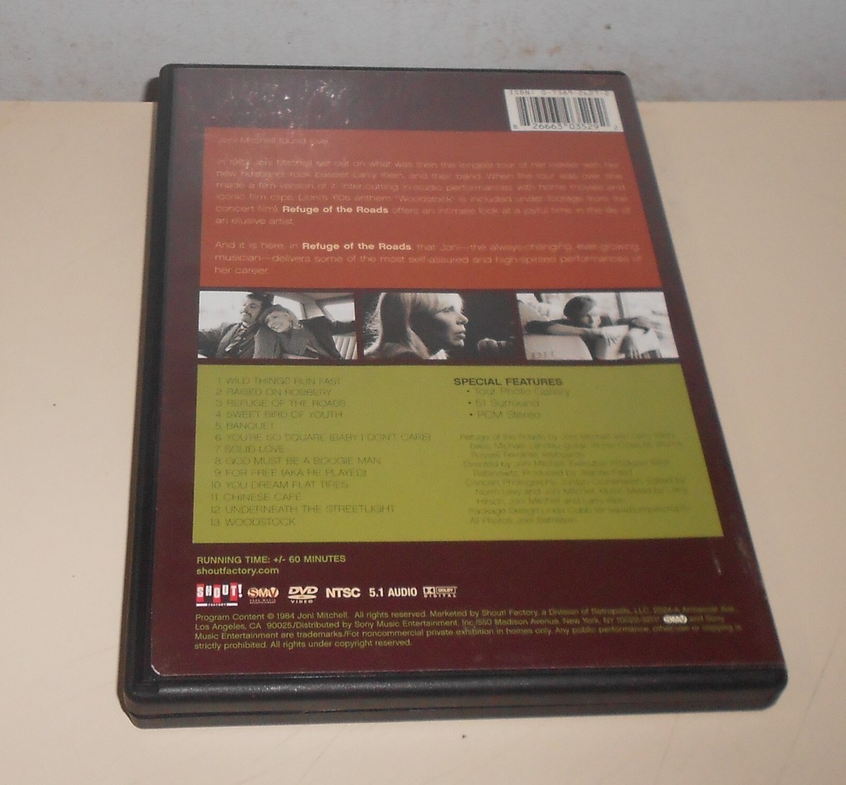 DVD Joni Mitchell Refuge of The Roads | eBay