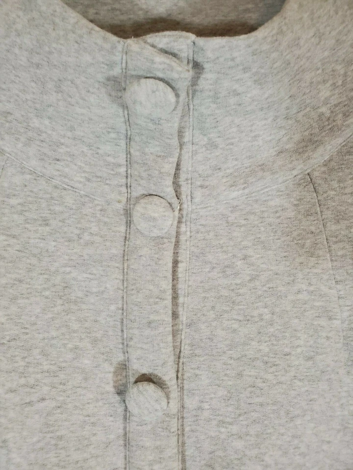 Gentle Fawn Grey Sweatshirt Size Large Snap Up Buttons Foto 3 de 4