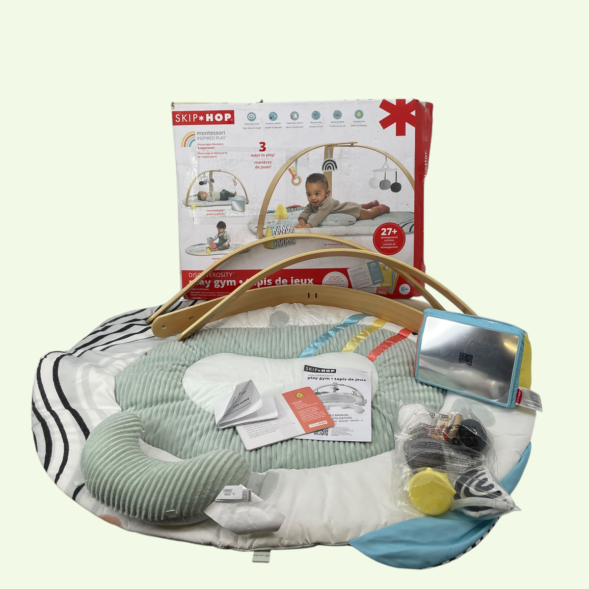 Montessori Education Skip Hop Activity Gym Australia Skip Hop Discoverosity  Montessori-Inspired Play Gym For Age 0+