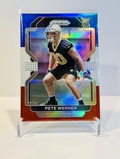Pete Werner 2021 Panini Prizm Red White & Blue Prizm SP RC #391 Saints