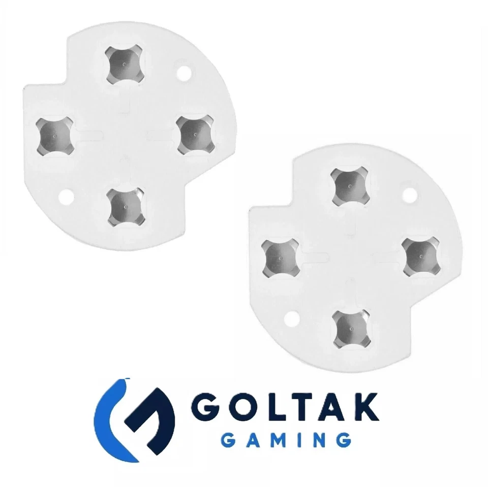 GOLTAK 2x Ricambio Controller Xbox One Pulsante D-Pad Cupola Metallo Adesivo Conduttivo