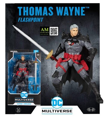 McFARLANE DC MULTIVERSE - THOMAS WAYNE - FLASHPOINT BATMAN UNMASKED 18cm FIGUR