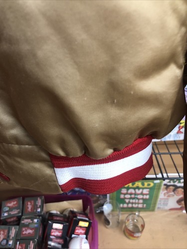 Chaqueta de fútbol americano vintage de los 80 NFL Chalkline San Francisco 49ers espalda deletreada - Imagen 7 de 9