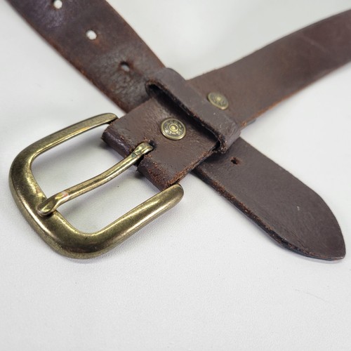 Cinturón de cuero Levis 36 Strauss & Co. Marrón envejecido 40599 - Imagen 4 de 12